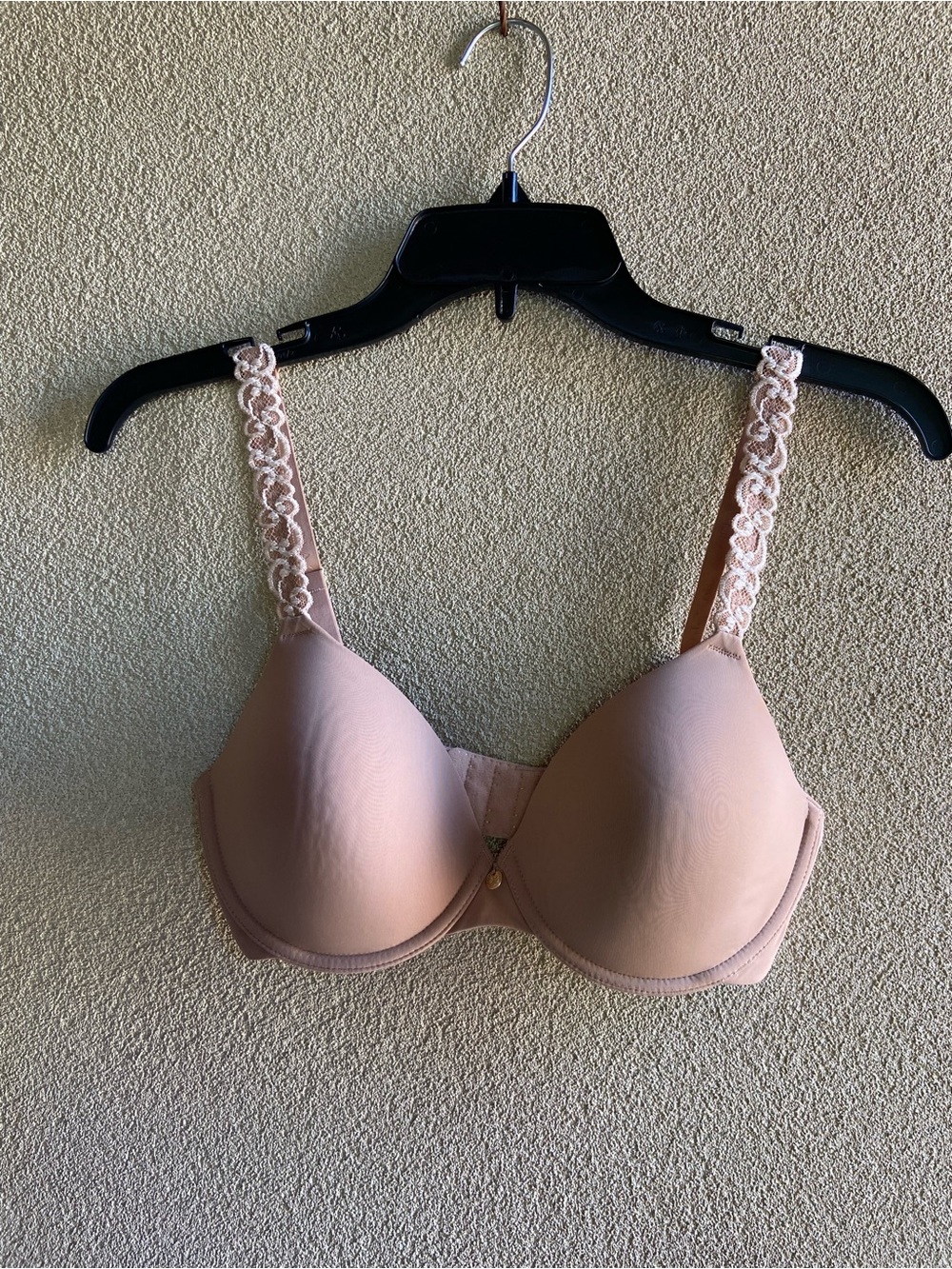 Natori Nude Lace-Trim Molded Underwire Bra